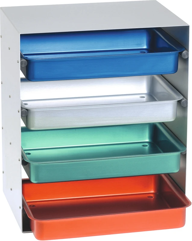 ALUMINIUM TRAY  Stück  Rack bestückt