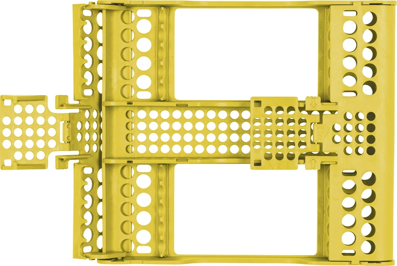 E-Z Jett Kassetten  Stück  20,2 x 17,9 x 3 cm, für 10 Instrumente neongelb