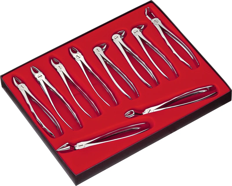 Zahnzangen LS  Satz  10 Stück (LS1, LS7, LS17, LS18, LS51A, LS67A, LS13, LS22, LS33A, LS79)