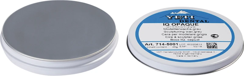 IQ Modellierwachs  Dose  45 g grau