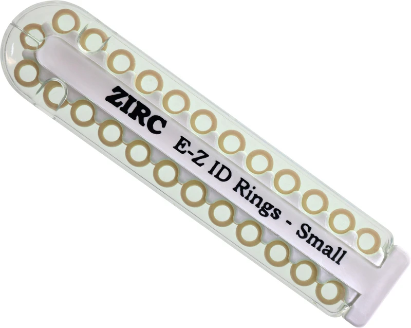 EZ-ID Markierungsringe  Packung  25 Stück beige, Ø 3 mm