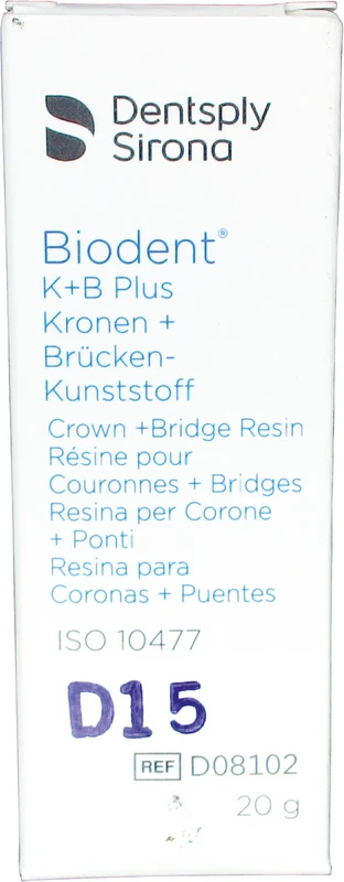 Biodent® K+B Plus Massen  Flasche  20 g Pulver dentin 15