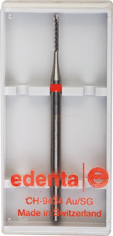 HM-Fräser Schliff 20  Stück  Kreuzverzahnung, rot fein, HP, Figur 292, 8 mm, ISO 010