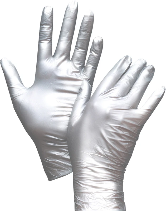 FANCY SILVER  Packung  100 Stück puderfrei, silber, XL