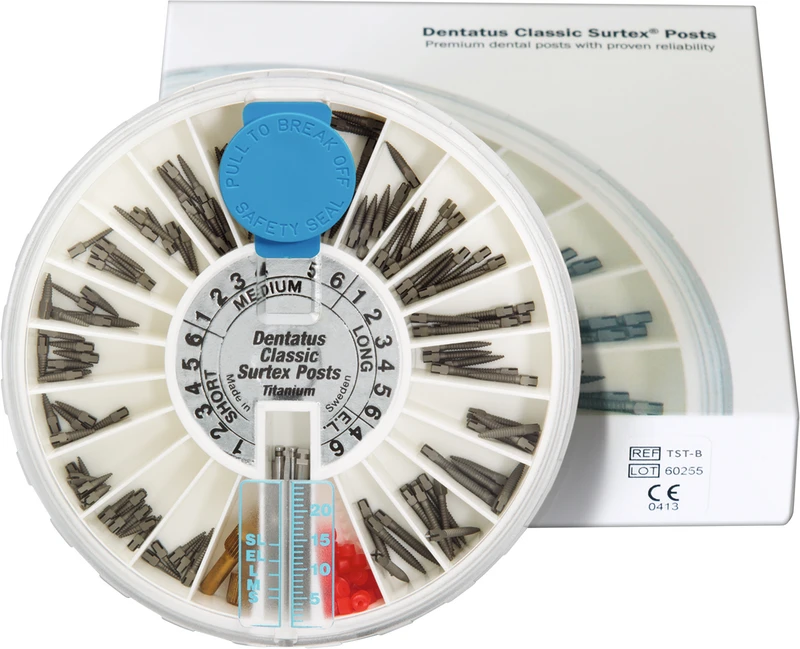 Classic Surtex Titan Wurzelstifte  Bulk-Einführungsset  120 Stifte inkl. Zubehör