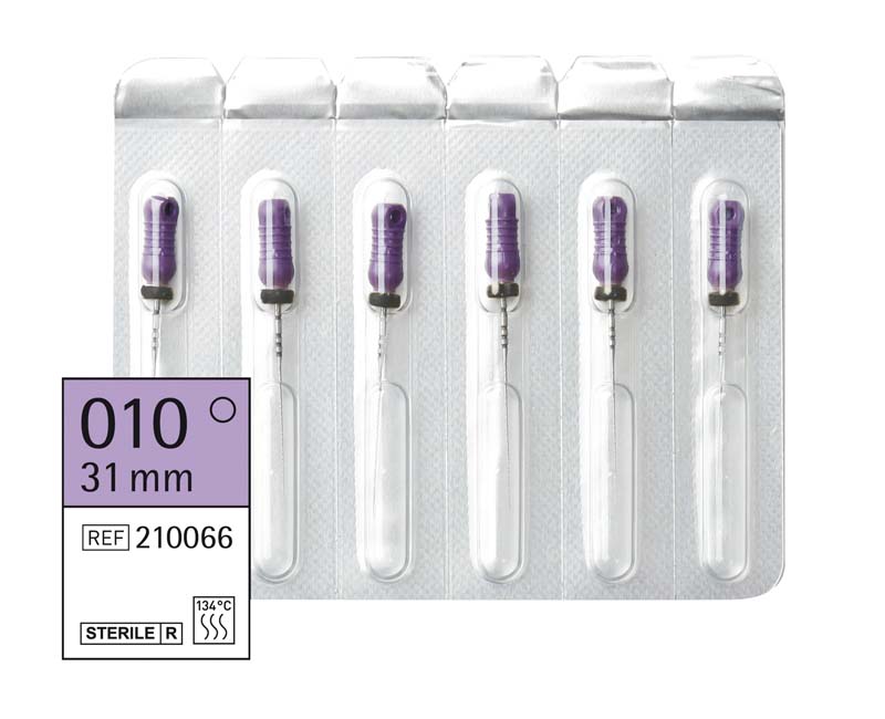 Omni Hedstroemfeilen steril  Packung  6 Stück steril, 31 mm, ISO 010