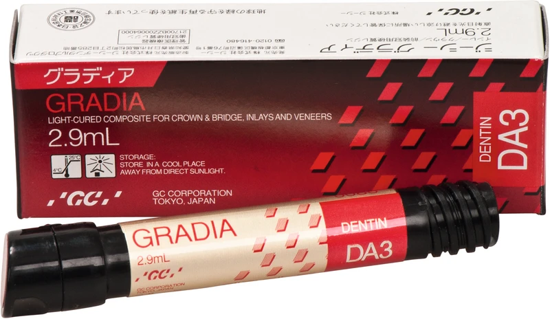 GC GRADIA®  Spritze  2,9 ml Paste dentin DA3
