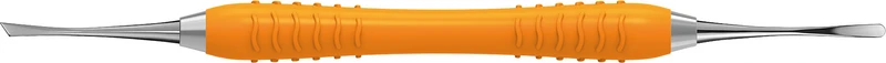 Raspatorium MINI-Glickmann Colori Silikon LS   Stück  3 mm, LiquidSteel, Silikongriff, orange