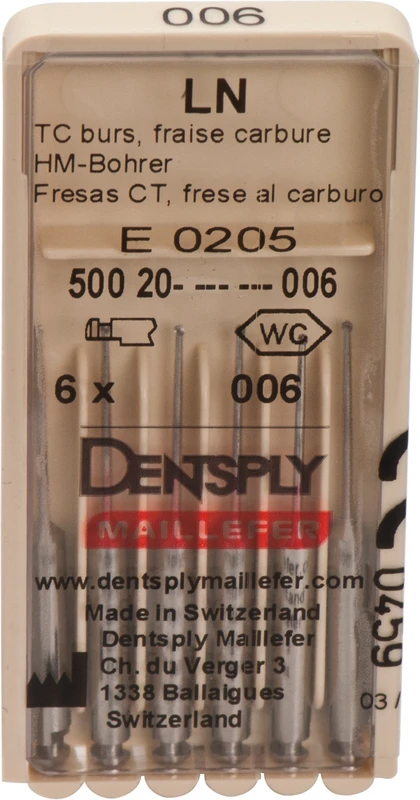 LN Long Neck Bohrer  Packung  6 Stück ISO 006