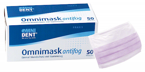Omnimask antifog  Packung  50 Stück rosa mit Gummizug