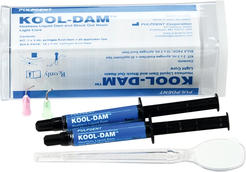 Kool-Dam  Kit  2 x 3 ml Spritze, 20 x gebogene Aufsätze (10 x 18 ga, 10 x 20 ga)
