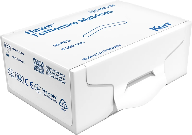 Matrizen nach Tofflemire  Packung  30 Stück Stärke 0,05 mm, Nr. 1001\30