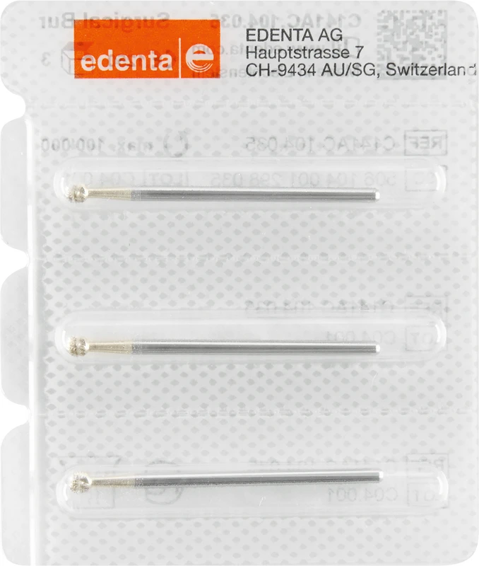 Chirurgie Knochenfräser HM C141AC  Packung  3 Stück HP, Figur 001, ISO 035