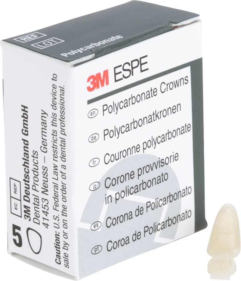 Polycarbonat-Kronen  Packung  5 Stück Nr. 68