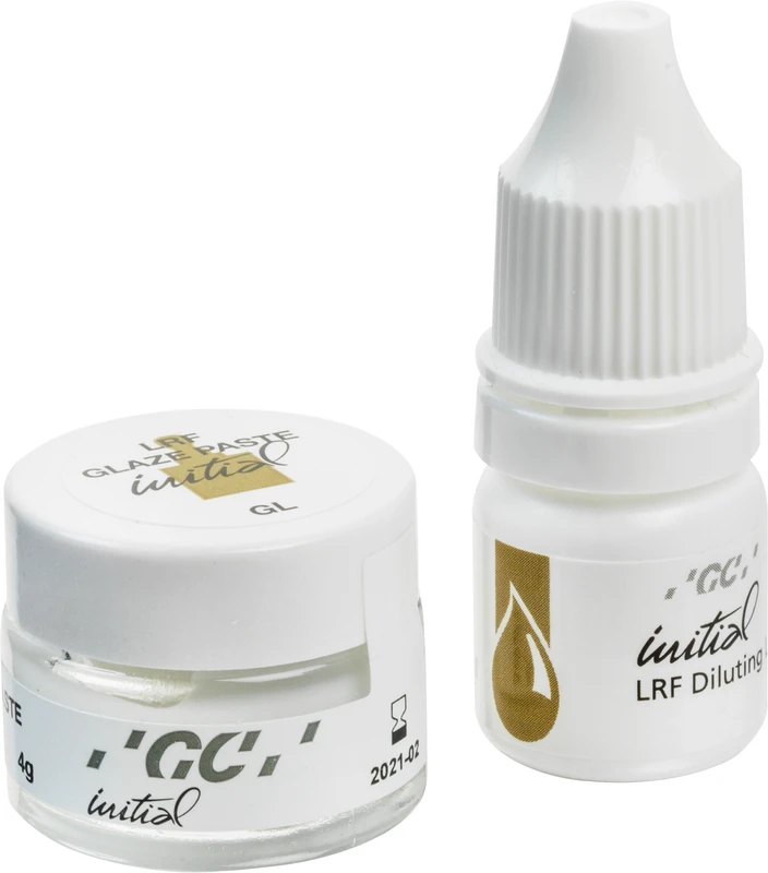 GC Initial LRF Glaze  Packung  4 g Glasurpaste, 1 Flüssigkeit
