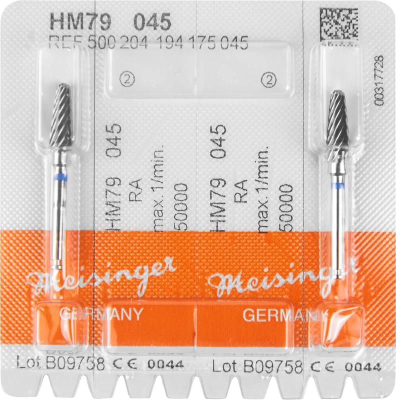 HM-Fräser 79  Packung  2 Stück blau standard, RA, Figur 194, 12,7 mm, ISO 045