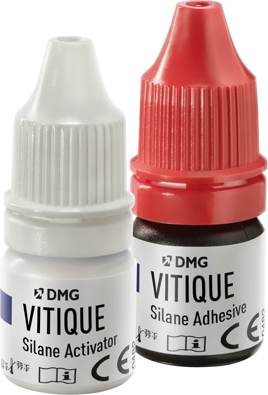 Vitique Silane  Packung  3 ml Adhesive, 3 ml Activator, 50 Single-use brushes, 1 Brushholder