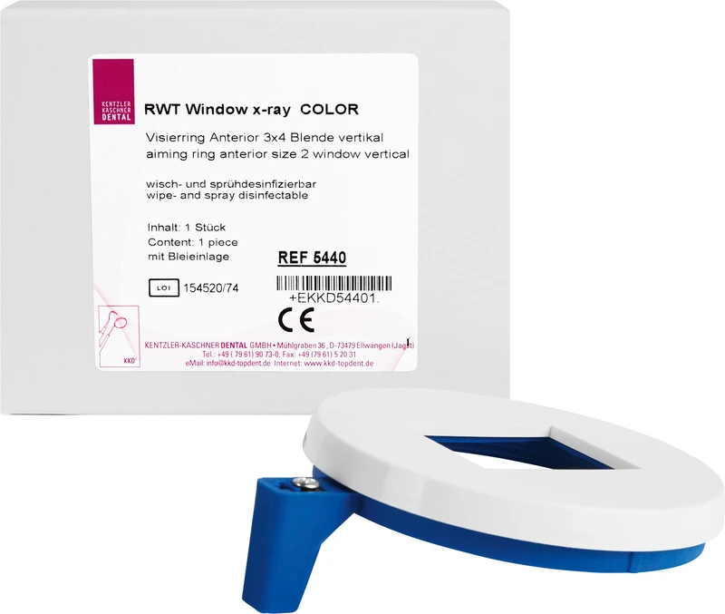 RWT Visierringe  Stück  Visierring blau, Anterior, 3 x 4 cm