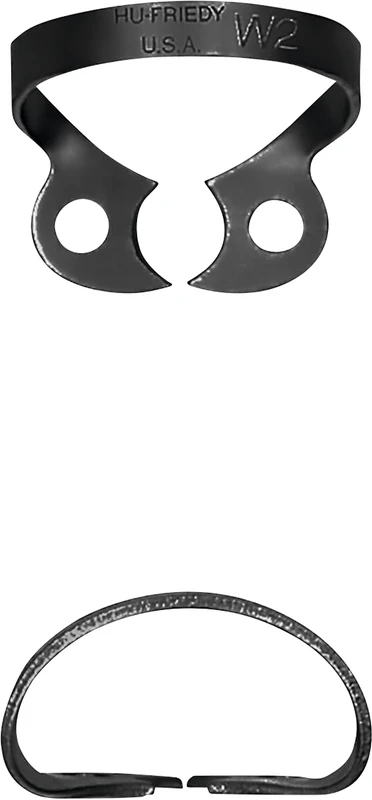 Kofferdam-Klammer Black Line  Stück  Figur W2, für Prämolar