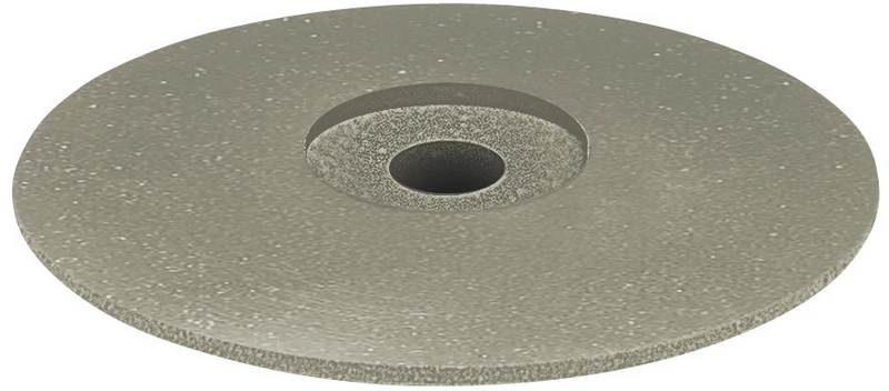 EVE DIAPOL®  Packung  10 Stück unmontiert, grau fein, Figur Linse, 15 x 2,5 mm