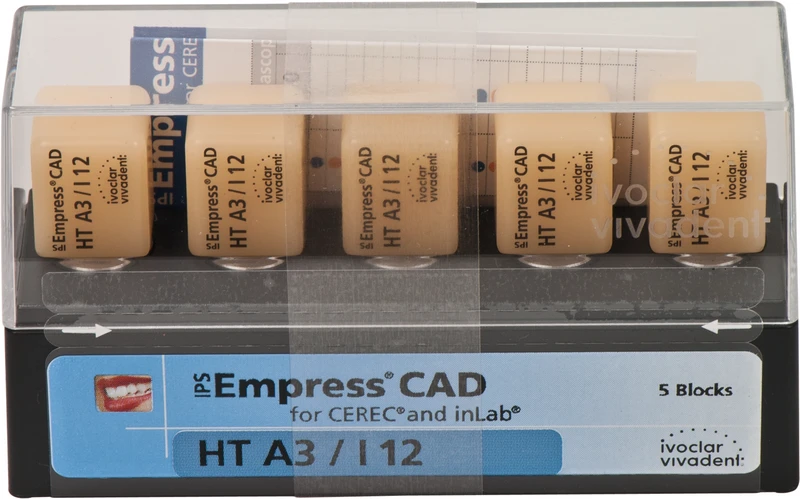 IPS Empress® CAD A-D for CEREC  Packung  5 Stück Gr. I12, A3 HT