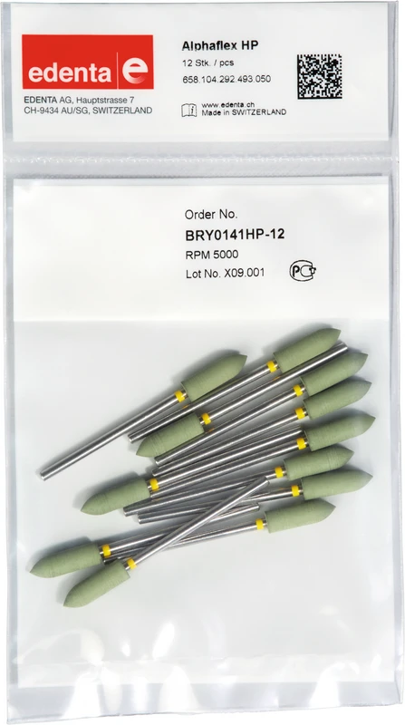 Alphaflex  Packung  12 Stück super grün, HP, Figur 292, 16 mm, ISO 050