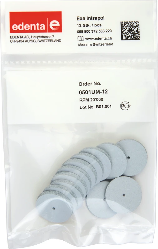 Exa Intrapol  Packung  12 Stück unmontiert, weiß grob, Figur 372, 3 mm, ISO 220