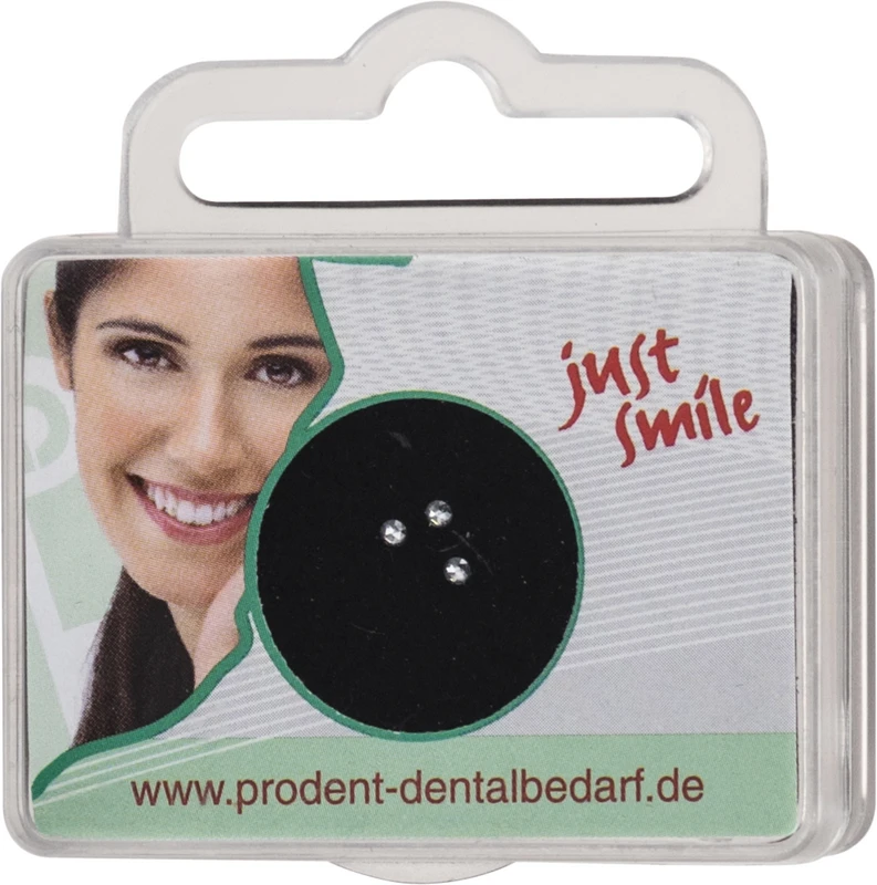prodental Diamonds  Packung  3 Stück Kreis, weiß, Ø 1,5 mm, Rosenschliff
