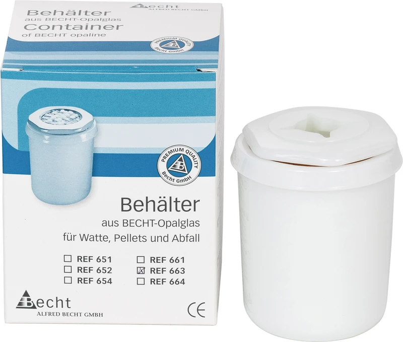 Abfallbehälter  Stück  Ø 80 mm, 66 mm hoch