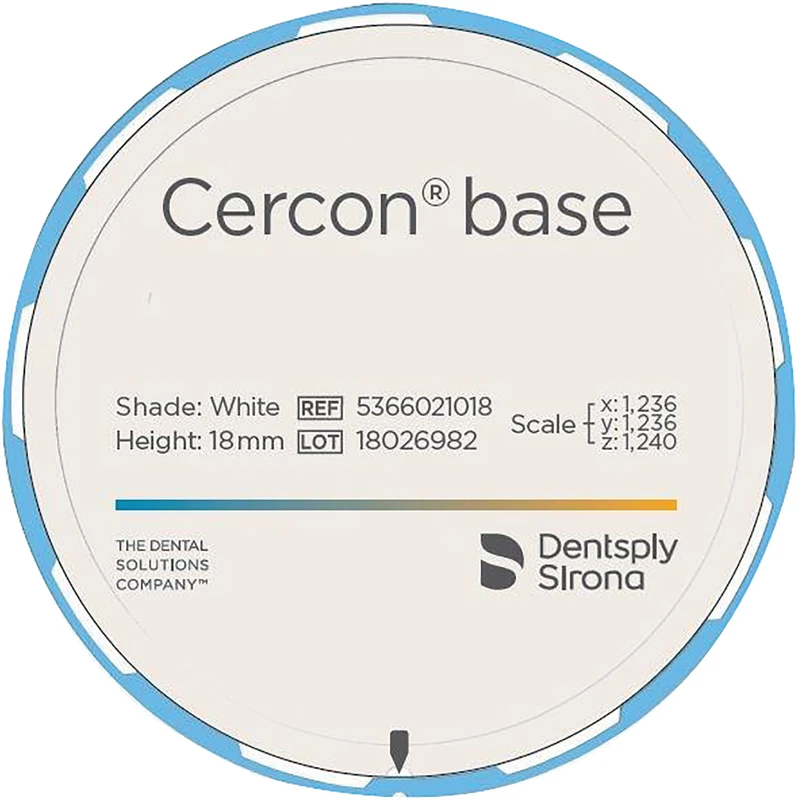 Cercon® Base  Stück  Ø 98 mm, H 18 mm, white