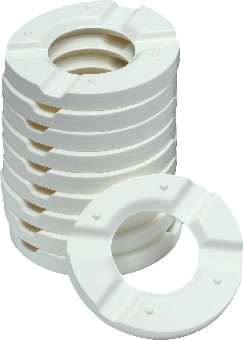 SAM Artikulatoren Sekundärsockel  Packung  50 Stück Kunststoff, weiß, 4-strahlig