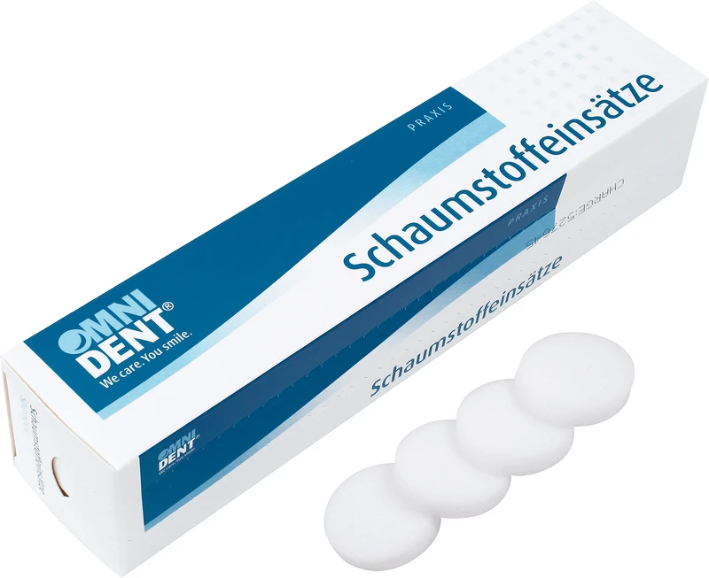 Schaumstoffeinsätze  Packung  25 Stück Ø 50 mm, Höhe 10 mm