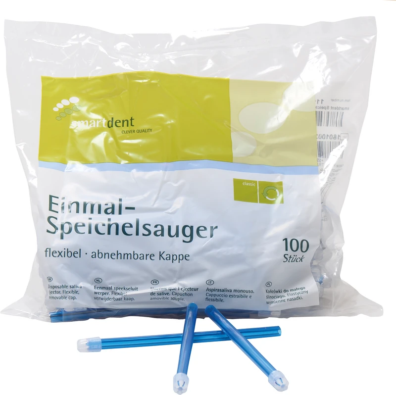 smart Speichelsauger  Packung  100 Stück blau