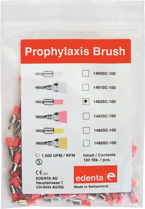 Screw-In Bürsten  Packung  100 Stück rosa ISO 035