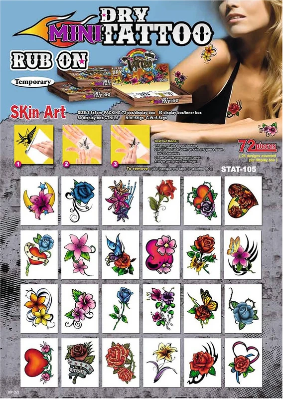 Tattoos Girls  Packung  144 Stück