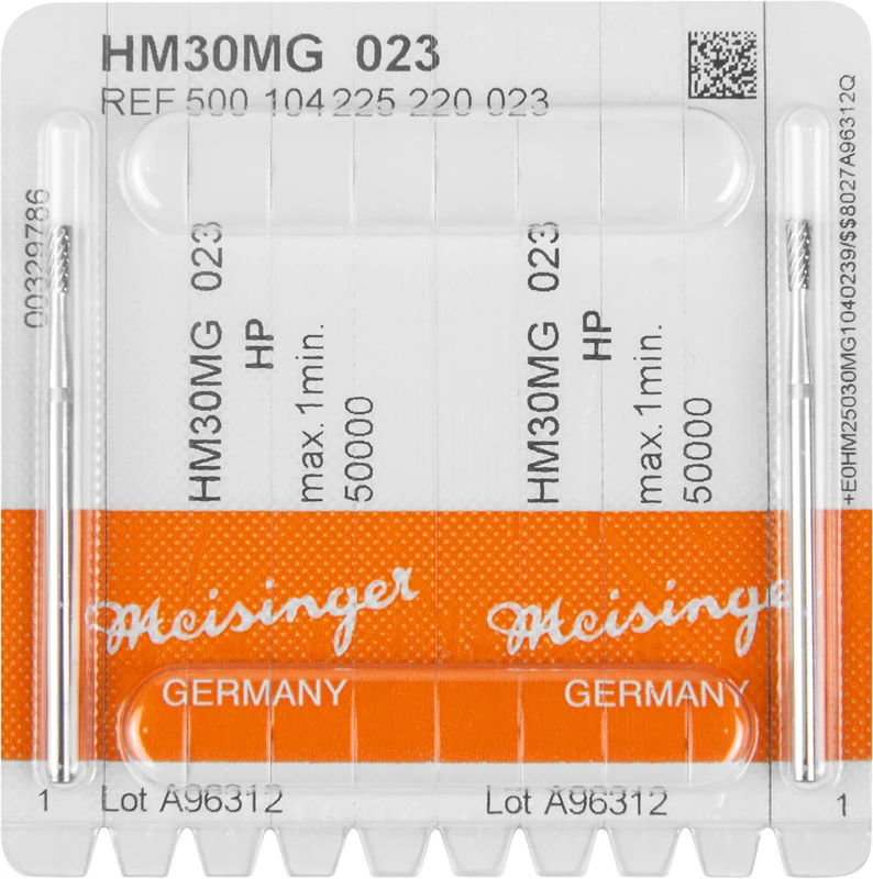 HM-Fräser MG  Packung  2 Stück kreuzverzahnt, blau standard, HP, Figur 225, 5,5 mm, ISO 023