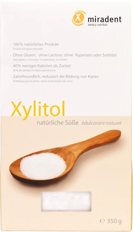 Xylitol Pulver  Packung  350 g wiederverschließbar