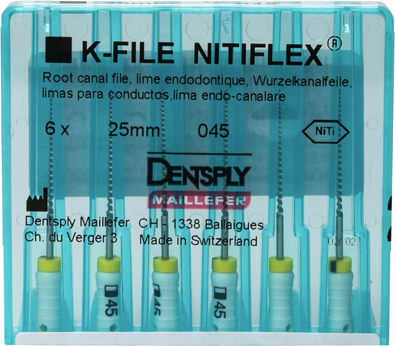 File NiTiflex  Packung  6 Stück 25 mm ISO 045