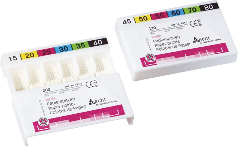 Papierspitzen weiß  Packung  300 Stück ISO 050