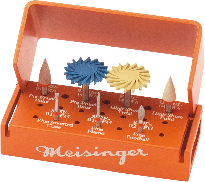 Intraoral Twist Polisher for Silicate Ceramics  Kit  3 Diamanten, 4 Polierer