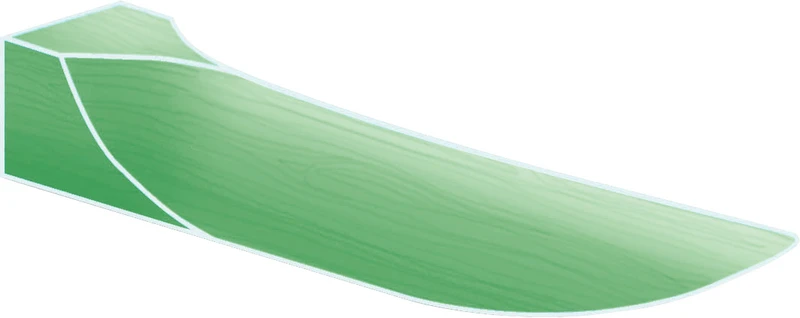 Interdentalkeile Ahornholz   Box  100 Stück grün, 13 mm