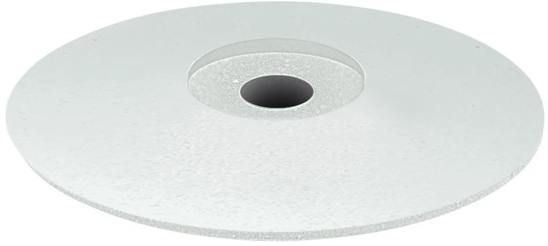 EVE UNIVERSAL  Packung  10 Stück unmontiert, weiß grob, Figur Linse, 15 x 2,5 mm