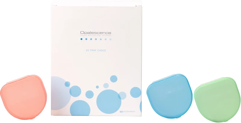 Opalescence Aufbewahrungsboxen  Packung  20 Stück farbig (6 x blau, 7 x grün, 7 x melone)
