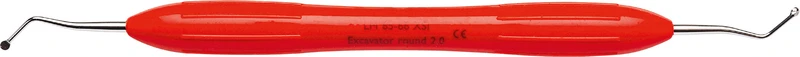 LM Exkavatoren  Stück  Ø 2 mm, rund, rot, LM-ErgoMax Griff