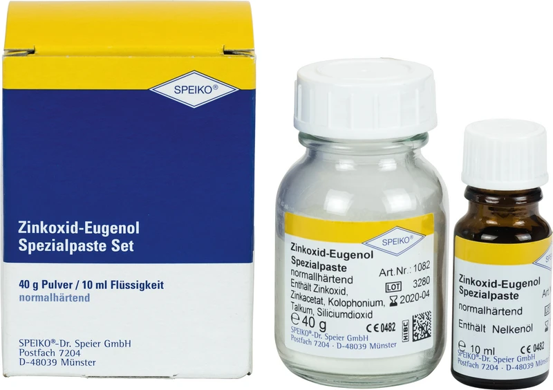 Zinkoxid-Eugenol Spezialpaste  Set  40 g Pulver, 10 ml Flüssigkeit normalhärtend