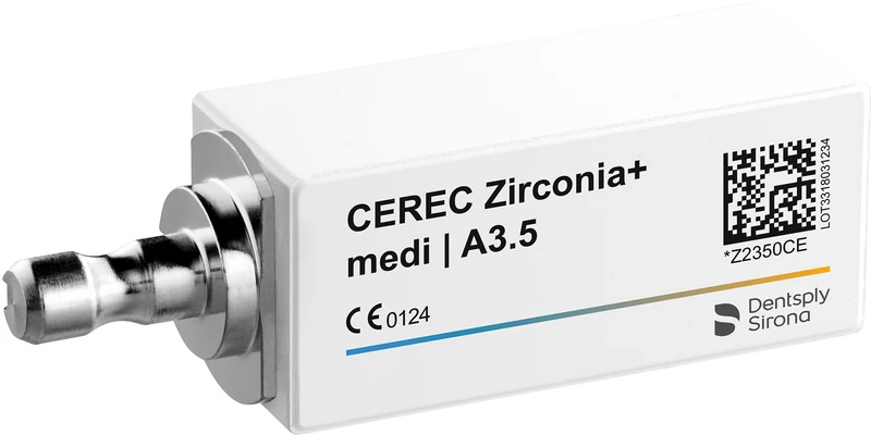 CEREC Zirconia+  Packung  3 Stück medi A3,5