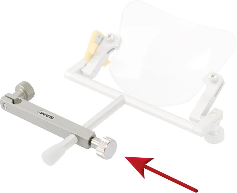 Aufstellkalotte  Stück  Seitarm für Okklusions-Ebene-Messtisch 3D