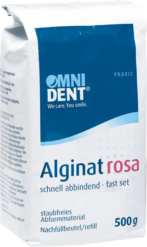 Alginat rosa  Beutel  500 g SH Pfefferminz, rosa