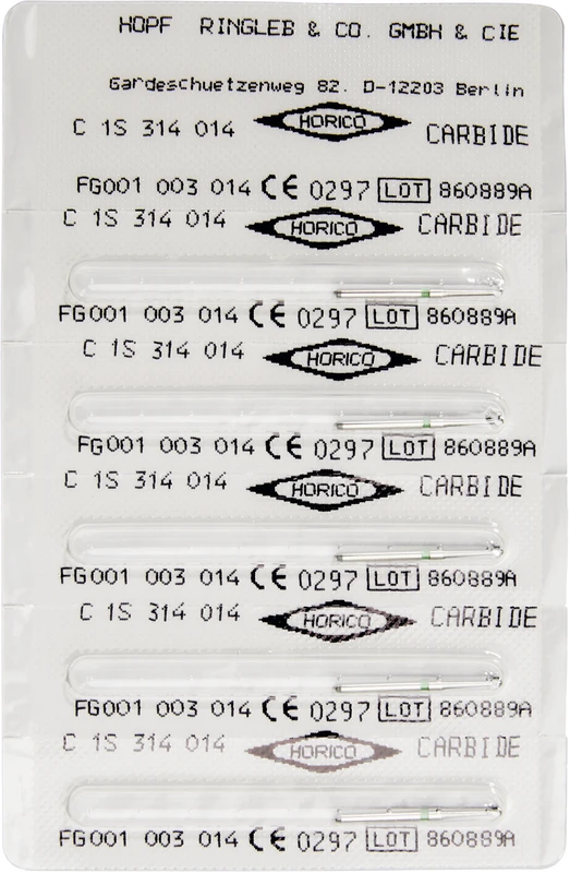 HM-Bohrer C1S  Packung  5 Stück FG, Figur 001, ISO 014