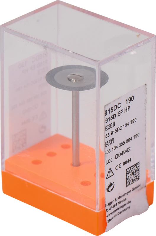 Diamantscheiben 915D  Stück  gelb extra fein, HP, Figur 355, 0,25 mm, ISO 190